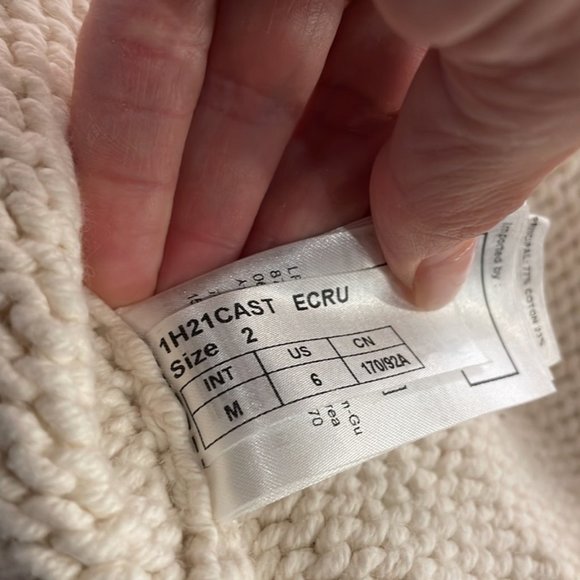 **SOLD** BA&SH Castille Reversible Sweater in Ecru - Picture 11 of 11